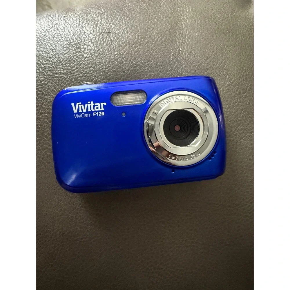 Vivitar VMcam F126 Blue Digital Camera Lens 3x Optical Zoom 12MP‎ HD Video